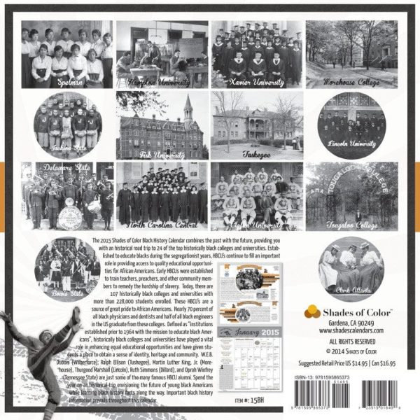 Black History: HBCU Edition 2015 Calendar Supply - Image 2