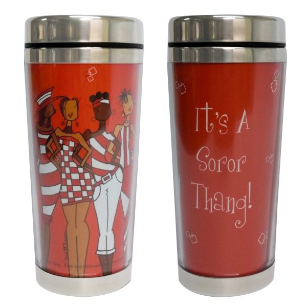 It s a Soror Thang (DST) Travel Mug Tumbler Hot on Sale