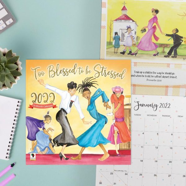Too Blessed to be Stressed: The Art of Dorothy Allen 2022 Wall Calendar Cheap - Image 3